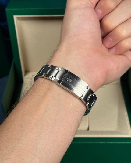 ROLEX OYSTER PERPETUAL 36MM SUIZO - FONDO AZUL TURQUESA