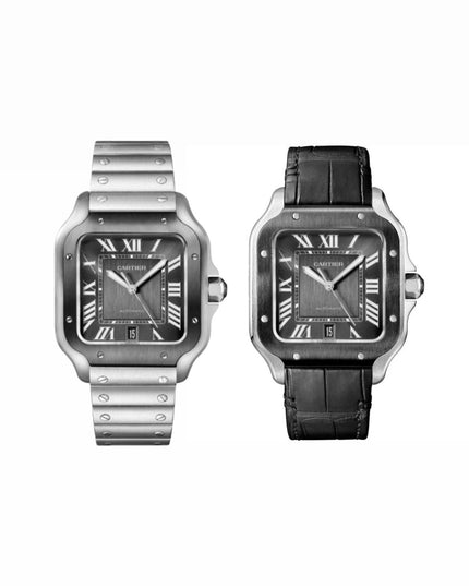 CARTIER SANTOS SUIZO - FONDO NEGRO