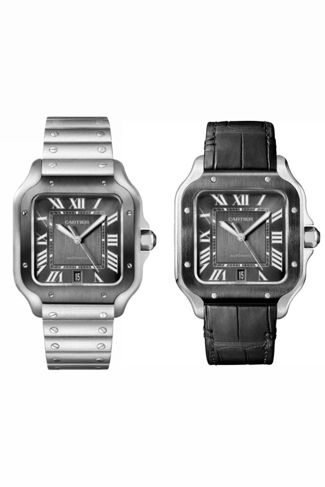 CARTIER SANTOS SUIZO - FONDO NEGRO