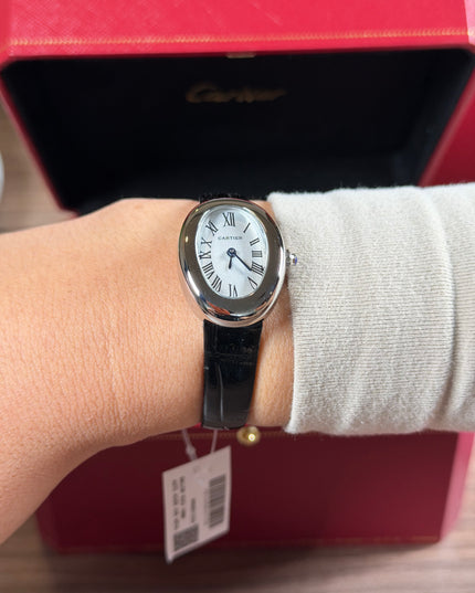 CARTIER BAIGNOIRE NEGRO/PLATEADO