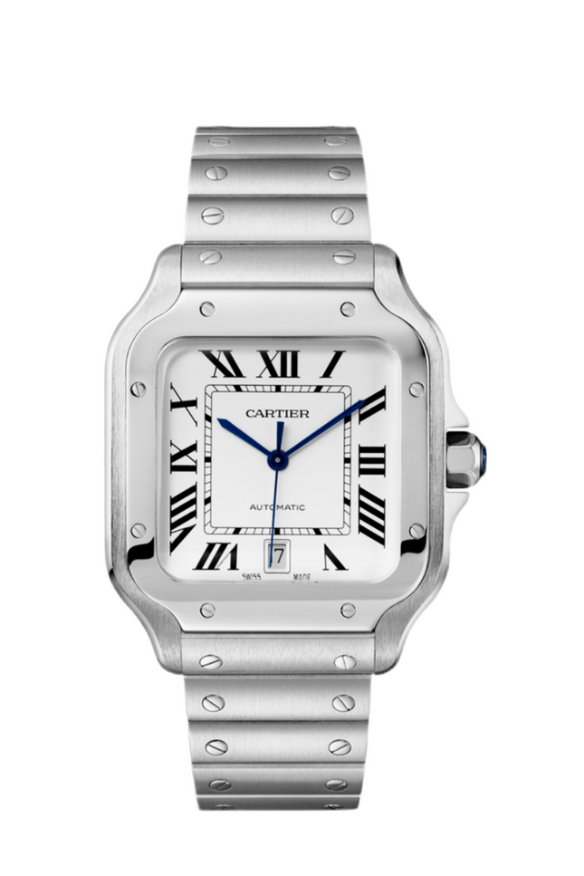 CARTIER SANTOS FONDO BLANCO 36 MM