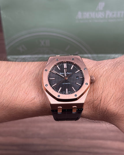 AUDEMARS PIGUET ROYAL OAK PIEL ROSE GOLD
