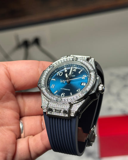 HUBLOT BIG BANG ONE CLICK BLUE DIAMOND DAMA