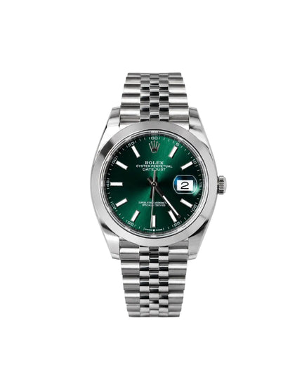 ROLEX DATEJUST 41 WIMBLEDON GREEN DIAL SUIZO