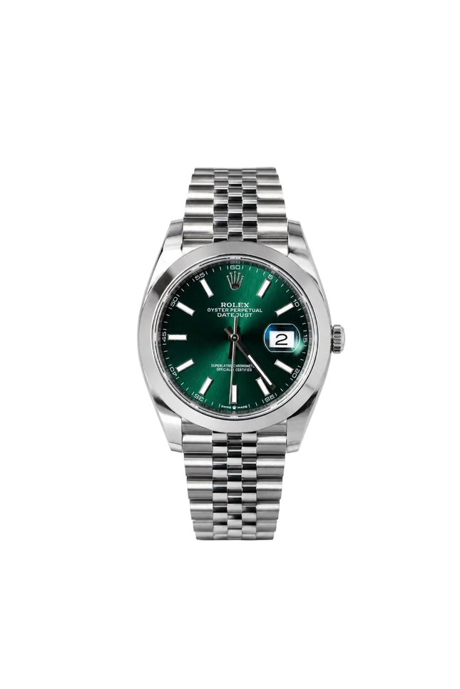 ROLEX DATEJUST 41 WIMBLEDON GREEN DIAL SUIZO