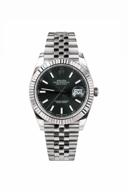 ROLEX DATEJUST ESTRIADO FONDO VERDE SUIZO