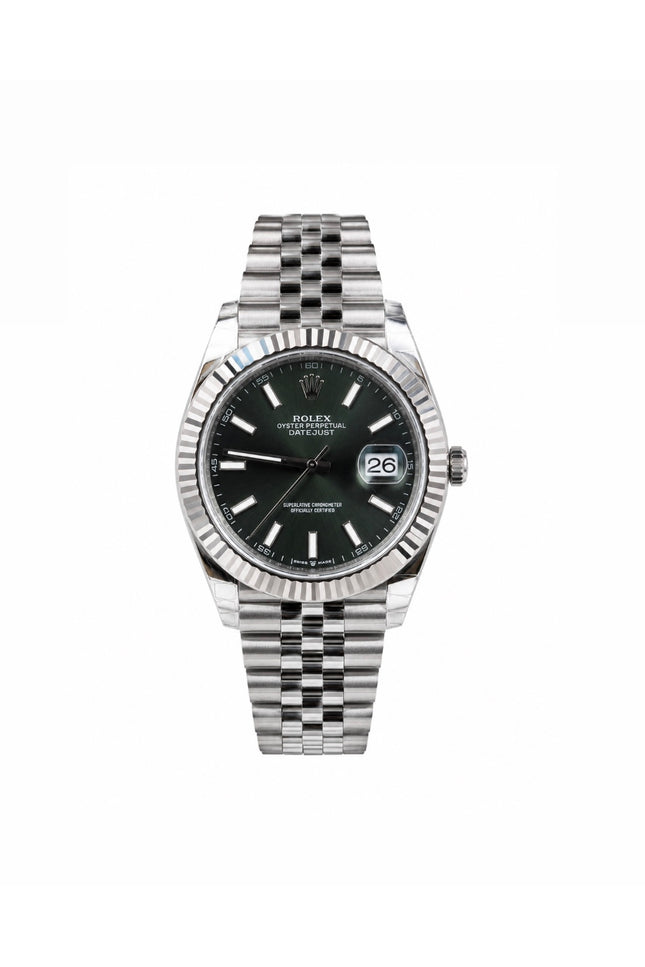 ROLEX DATEJUST ESTRIADO FONDO VERDE SUIZO