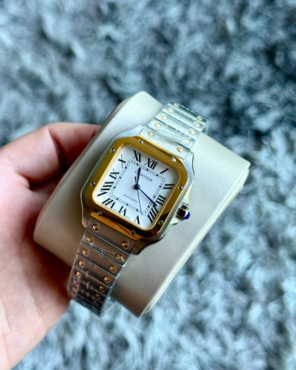 CARTIER SANTOS DOBLE TONO 36 MM