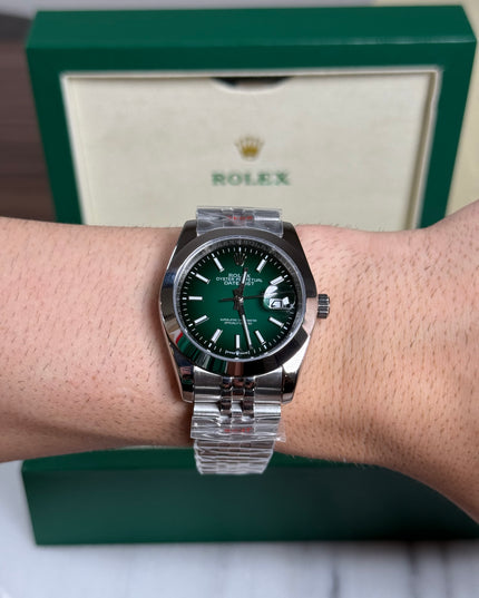 ROLEX DATEJUST 36MM GREEN DIAL JUBILEE