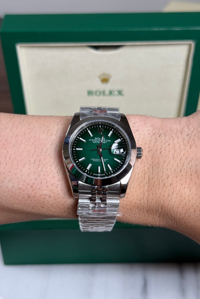 ROLEX DATEJUST 36MM GREEN DIAL JUBILEE