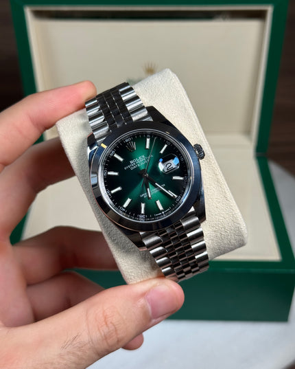 ROLEX DATEJUST 41 WIMBLEDON GREEN DIAL SUIZO