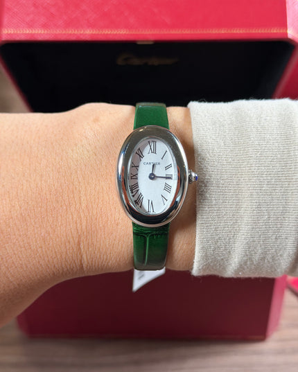 CARTIER BAIGNOIRE VERDE/PLATEADO