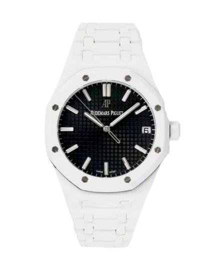 AUDEMARS PIGUET ROYAL OAK SUIZO - BLANCO FONDO NEGRO