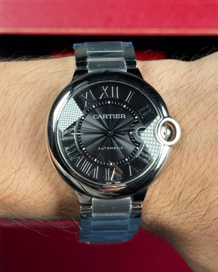 CARTIER BALLON BLEU SUIZO DOBLE EXTENSIBLE - FONDO NEGRO
