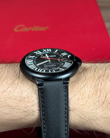 CARTIER BALLON BLEU CARBON BLACK DIAL SUIZO