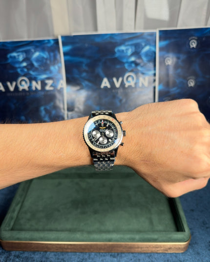 BREITLING CRONÓMETRO NAVITIMER - ACERO FONDO NEGRO