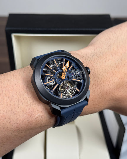 BVLGARI OCTO TOURBILLON SKELETON - BLUE