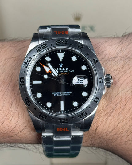 ROLEX EXPLORER II SUIZO - FONDO NEGRO