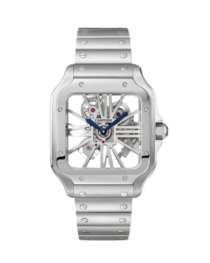 CARTIER SANTOS SKELETON - PLATEADO