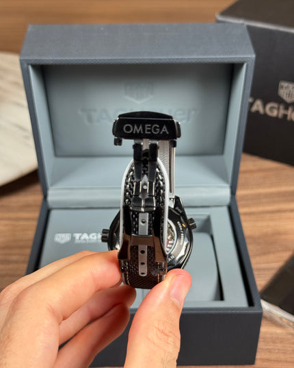 OMEGA SEAMASTER PLANET OCEAN DEEP BLACK  GMT