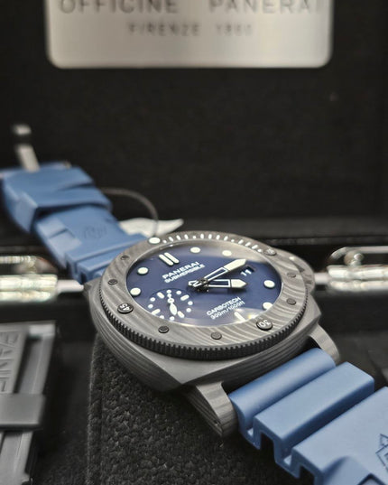 PANERAI SUMERSIBLE QUARANTAQUATTRO CARBOTECH BLU ABISSO - SUIZO