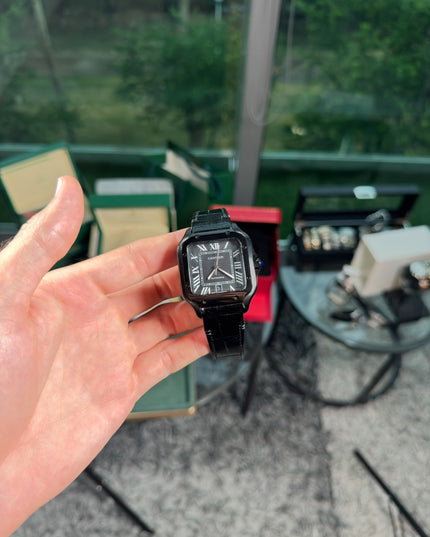 CARTIER SANTOS NEGRO PIEL