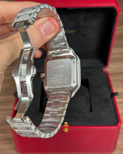 CARTIER SANTOS FULL ICE SUIZO