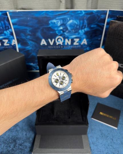 BVLGARI ALUMINIUM BLUE CRONÓGRAFO