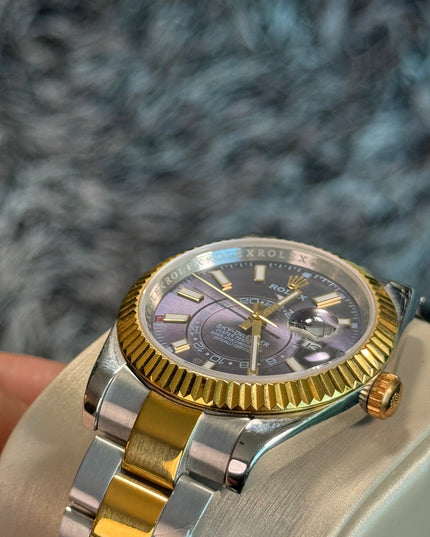 ROLEX SKY-DWELLER - BICOLOR FONDO AZUL