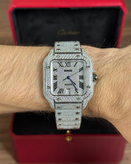 CARTIER SANTOS FULL ICE SUIZO