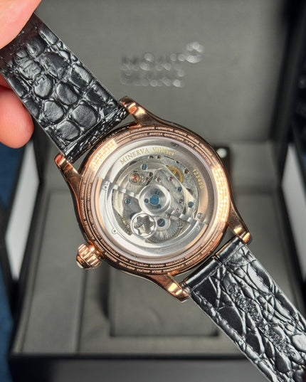 MONTBLANC TOURBILLON CYLINDRIQUE GEOSPHERES VASCO DA GAMA BLACK DIAL