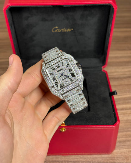 CARTIER SANTOS FULL ICE SUIZO