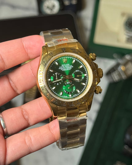ROLEX DAYTONA DORADO - FONDO VERDE