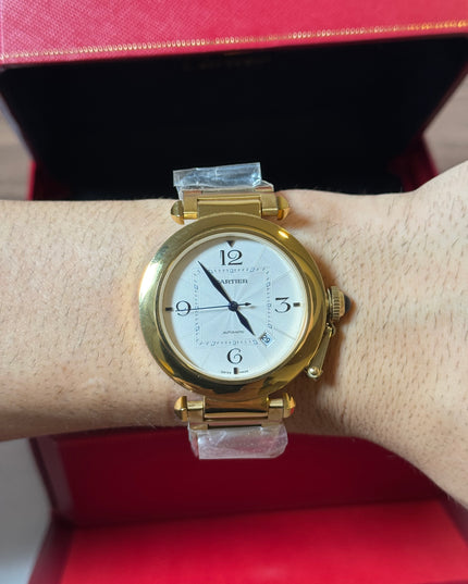 CARTIER PASHA PLATEADO DORADO