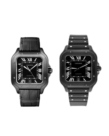 CARTIER SANTOS SUIZO DOBLE EXTENSIBLE - NEGRO