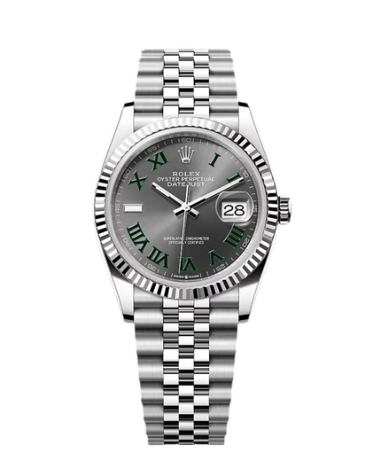 ROLEX DATEJUST WIMBLENDON SUIZO - JUBILEE BISEL ESTRIADO