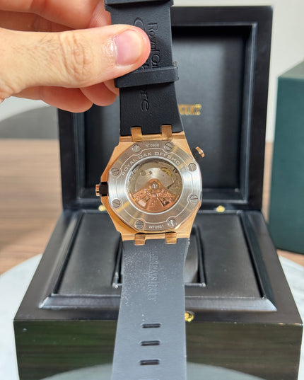 AUDEMARS PIGUET ROYAL OAK ORO ROSA NEGRO CAUCHO