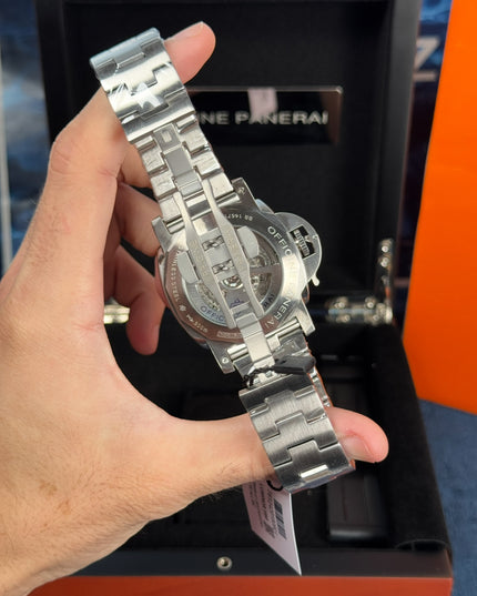 PANERAI LUMINOR MARINA ESTEEL - PLATA FONDO GRIS