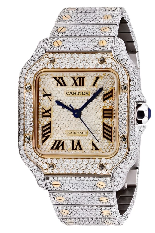 CARTIER SANTOS FULL ICE SUIZO