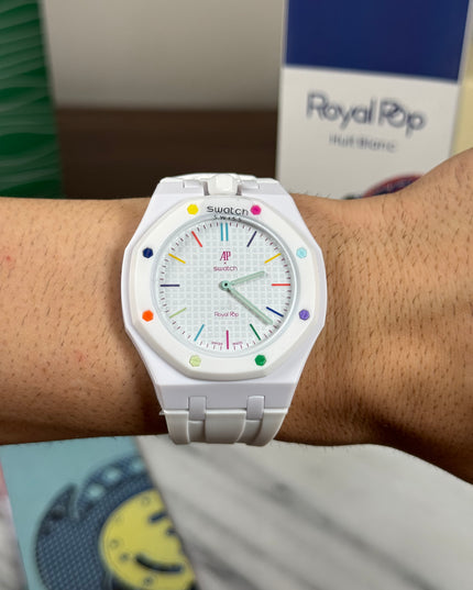 AUDEMARS PIGUET x SWATCH ROYAL POP HUIT BLANC