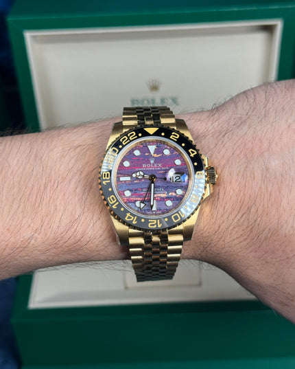 ROLEX GMT II DORADO OYSTER SUIZO