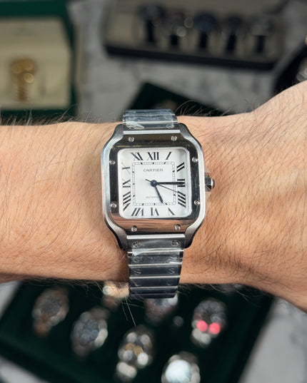 CARTIER SANTOS FONDO BLANCO 36 MM