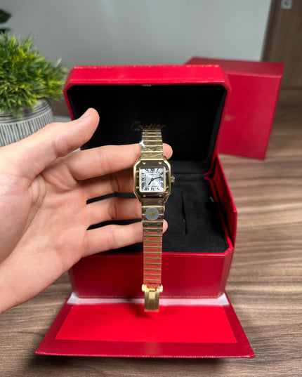 CARTIER SANTOS DORADO 27MM
