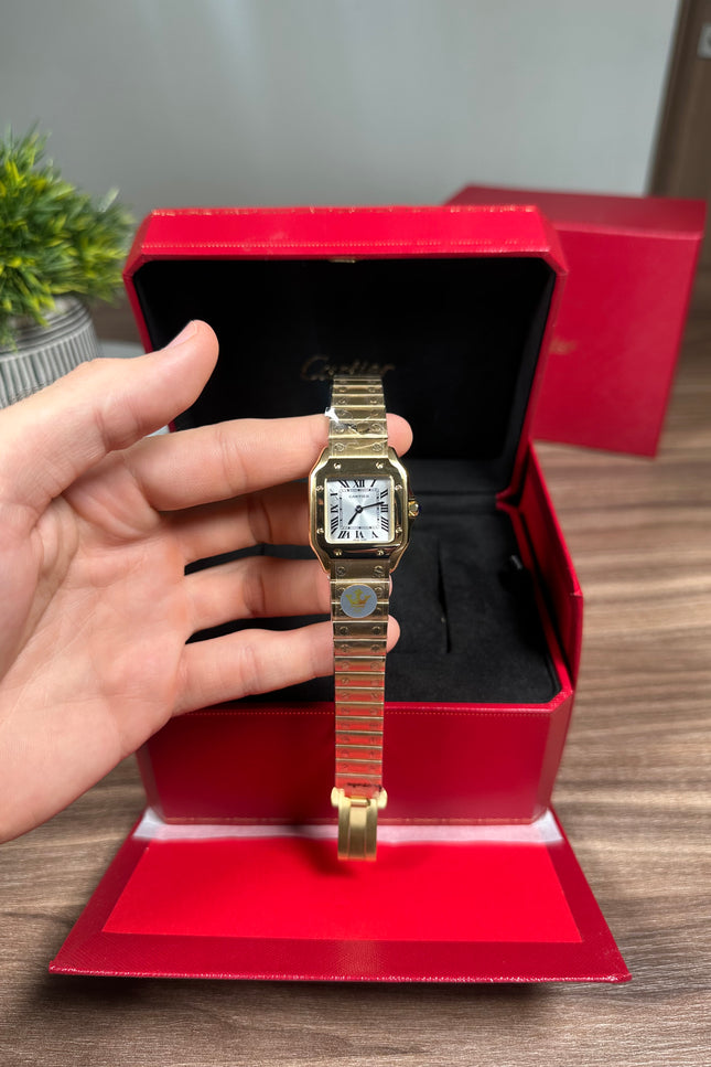 CARTIER SANTOS DORADO 27MM
