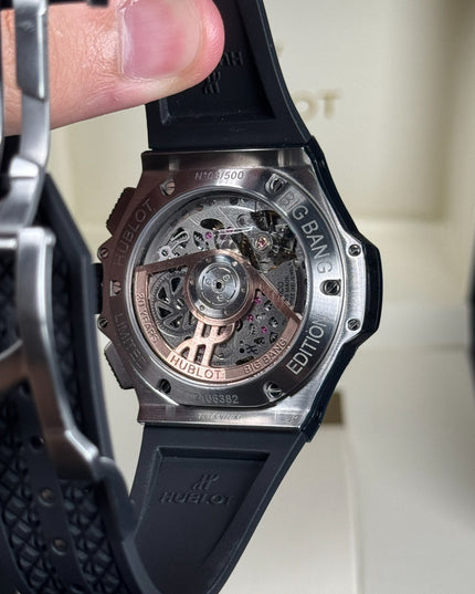 HUBLOT BIG BANG 20TH ANNIVERSARY SILVER CERAMIC SUIZO