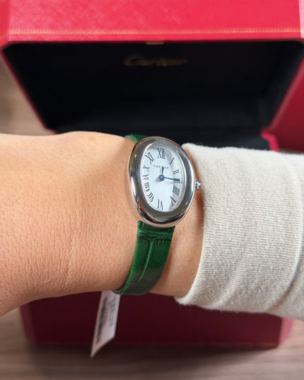 CARTIER BAIGNOIRE VERDE/PLATEADO