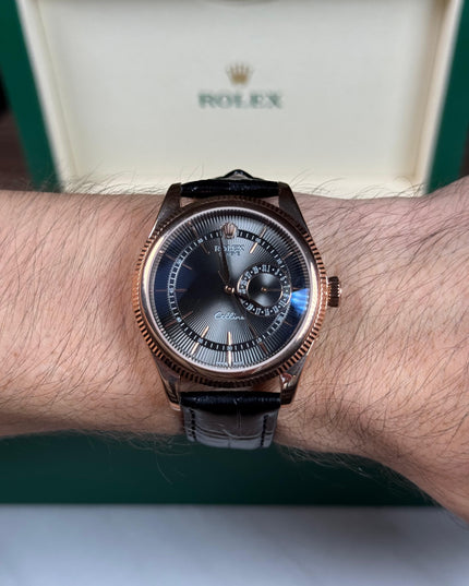 ROLEX CELLINI DATE - ROSEGOLD NEGRO