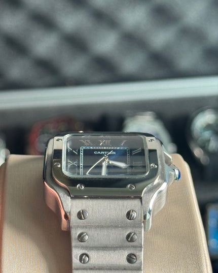 CARTIER SANTOS 36MM - FONDO AZUL