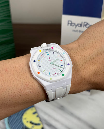 AUDEMARS PIGUET x SWATCH ROYAL POP HUIT BLANC