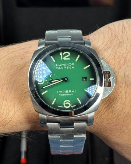 PANERAI LUMINOR MARINA - PLATA FONDO VERDE